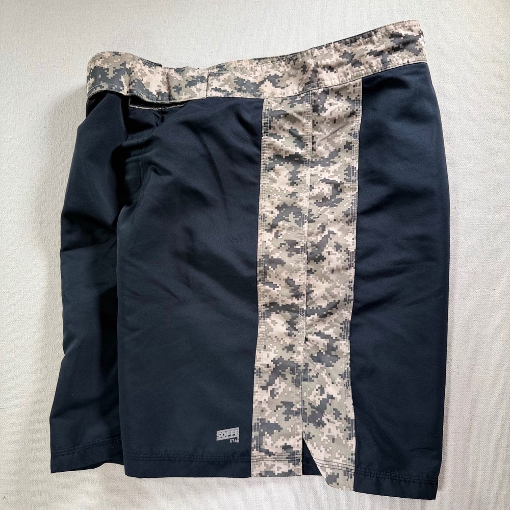 Soffe XT46 Mens Medium Training Shorts Black Digital Camo MMA Gym Combat - Picture 4 of 16